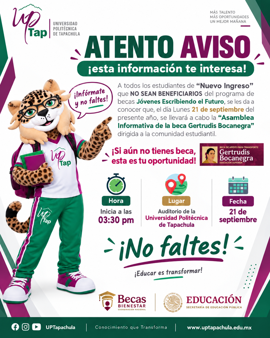 ¡Atención, estudiantes de nuevo ingreso!