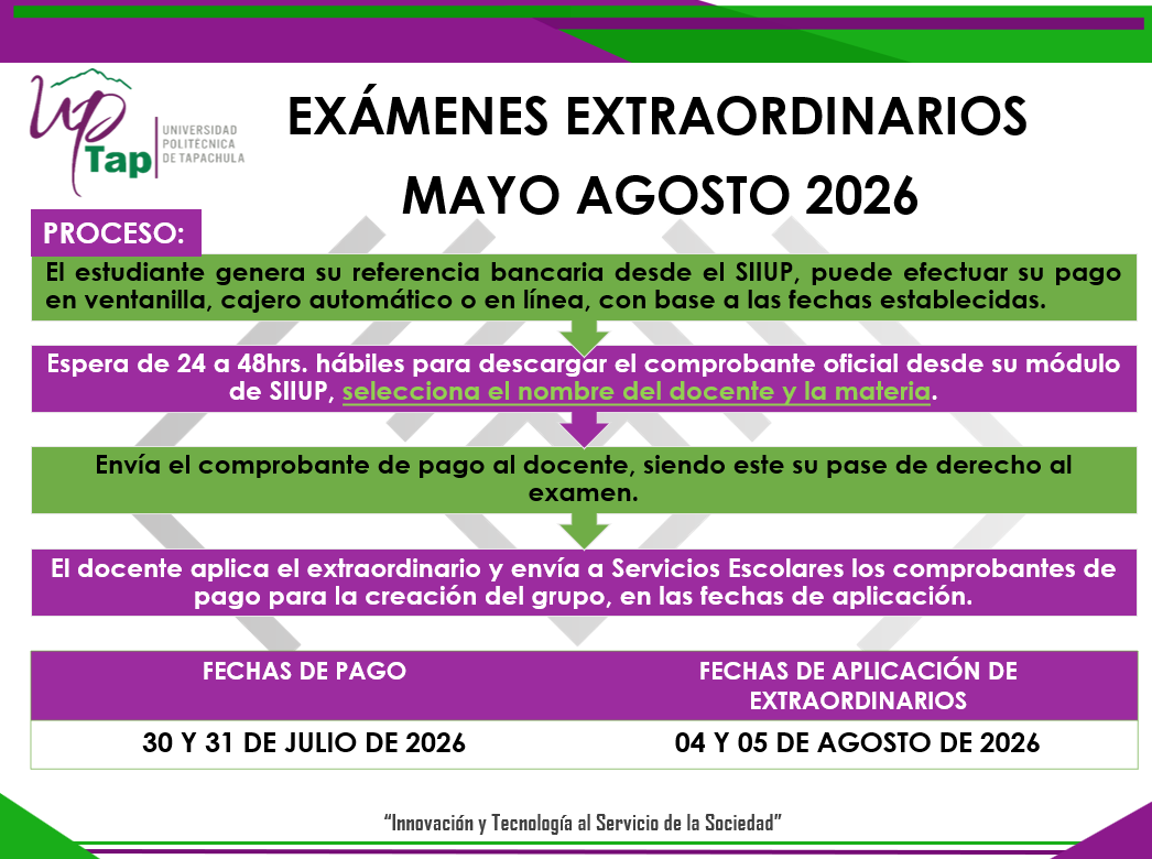 EXTRAORDINARIOS MAY-AGO 2026