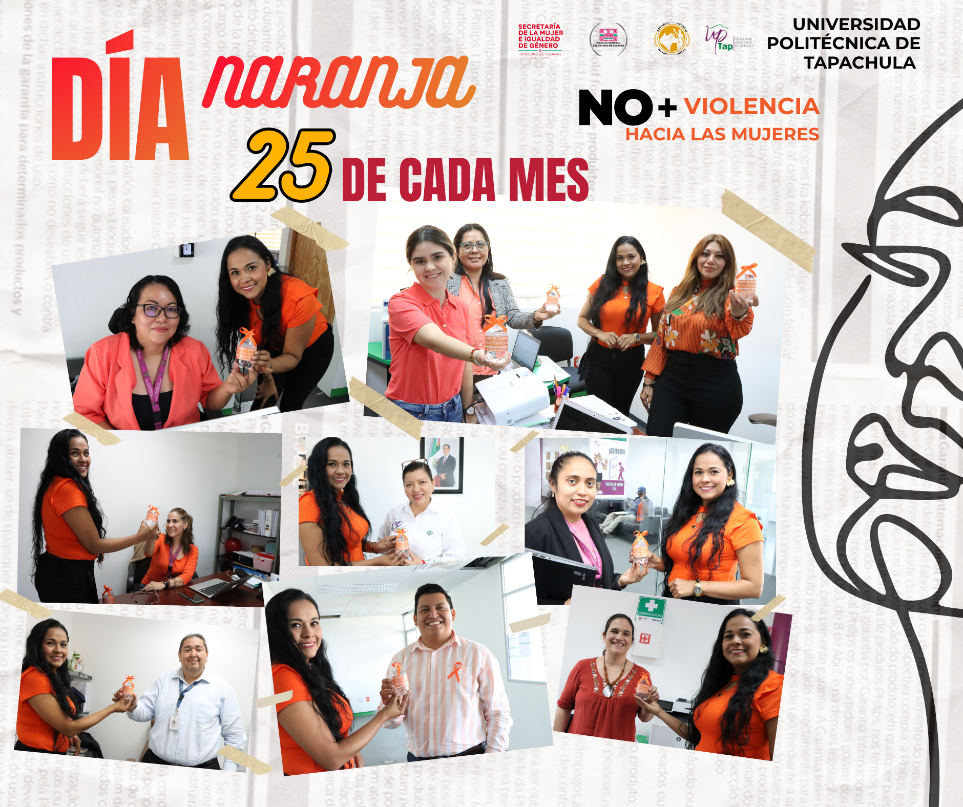 UPTAP SE SUMA AL DÍA NARANJA CON ACTIVIDADES DE CONCIENTIZACIÓN Y PREVENCIÓN DE LA VIOLENCIA