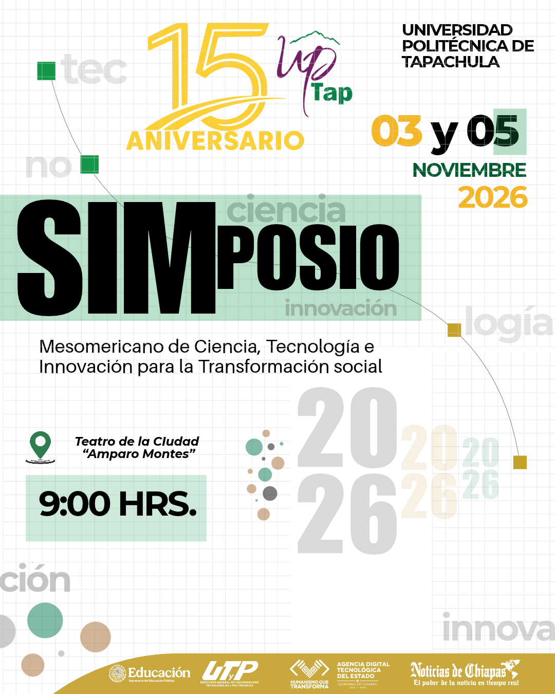 SIMPOSIO MESOAMERICANO DE CIENCIA, TECNOLOGÍA E INNOVACIÓN PARA LA  TRANSFORMACIÓN SOCIAL 2026
